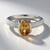 Anello in argento con Zircone Mandarino