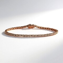 Bracciale in oro con Diamante Rose de France SI1 di Argyle (Annette)