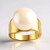 Anello in argento con Perla d'Acqua Dolce Bianca
