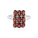 Anillo en plata con Granate de Mozambique