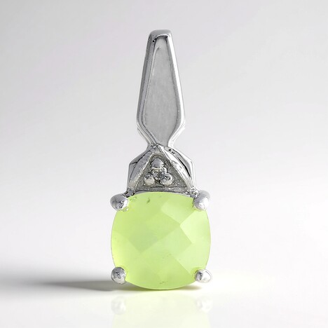 Ciondolo in argento con Prehnite