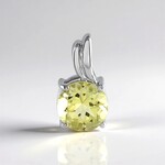 Ciondolo in argento con Quarzo Limone