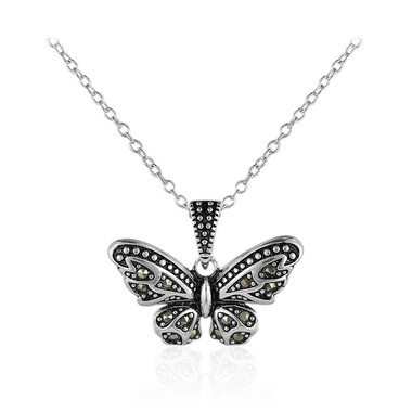 Collana in argento con Marcassite