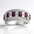 Anello in argento con Rodolite
