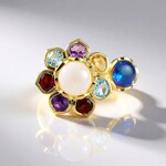 Anello in oro con Opale di Welo (de Melo Gold)