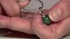 Zilveren hanger met een Afrikaanse Jade (MONOSONO COLLECTION)