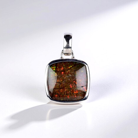 Pendentif en argent et Ammolite