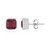 Boucles d'oreilles en argent et Rubis de Bemainty