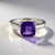 Anello in argento con Ametista del Marocco