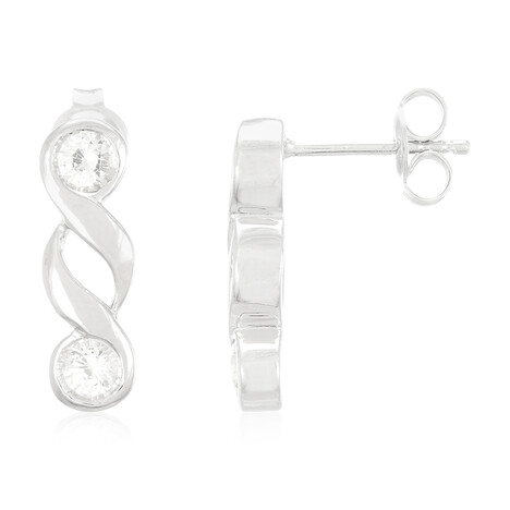 Pendientes en plata con Zafiro de Mozambique