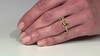 Anillo en plata con Berilo amarillo
