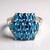 Bague en argent et Kyanite Paon