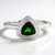 Anello in argento con Diopside Russo