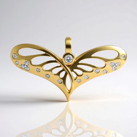 Pendentif en or et Diamant SI1 (G) (Annette)