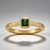 Anello in oro con Tormalina Verde di Benedito (Adela Gold)