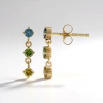 Orecchini in oro con Diamante Blu SI2