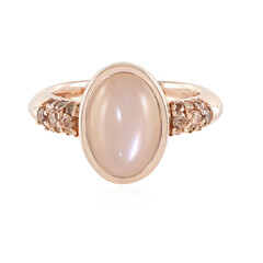 Peach Moonstone Silver Ring (KM by Juwelo)