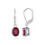 Bemainty Ruby Silver Earrings