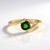 Anello in argento con Diopside Russo
