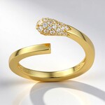 Anello in argento con Topazio Bianco