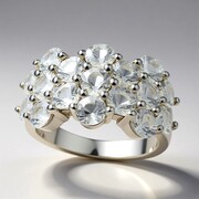 Anillo en plata con Danburita