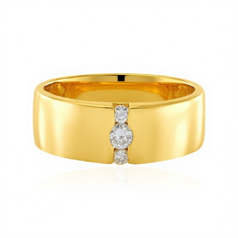 Anillo en plata con Diamante I2 (H) (de Melo Essence)