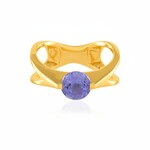 Anillo en plata con Tanzanita (de Melo Essence)