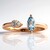 Anillo en oro con Aguamarina de Brasill AAA (CIRARI)