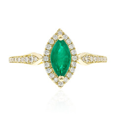 Anello in oro con Smeraldo Colombiano