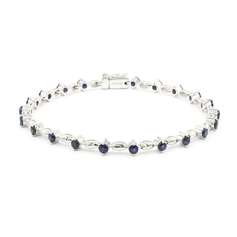 Bracelet en argent et Saphir bleu