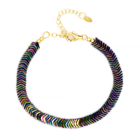 Zilveren armband met Mystieke Hematieten