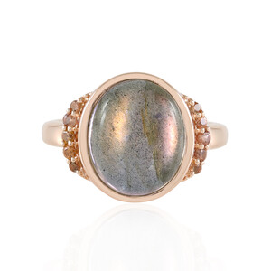 Zilveren ring met een Koperen Minary Labradoriet (KM by Juwelo)