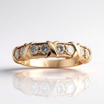 Anello in oro con Diamante Rose de France SI1 di Argyle (Annette)