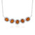 Collana in argento con Cianite Arancione