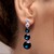 Boucles d'oreilles en argent et Topaze bleu de Londres (de Melo Essence)
