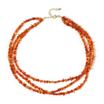 Collana in argento con Corniola