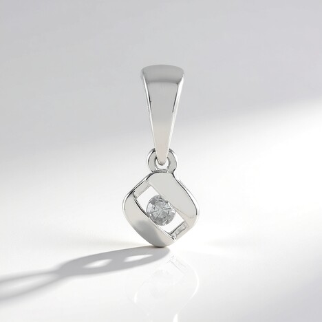 Ciondolo in argento con Diamante I3 (I)
