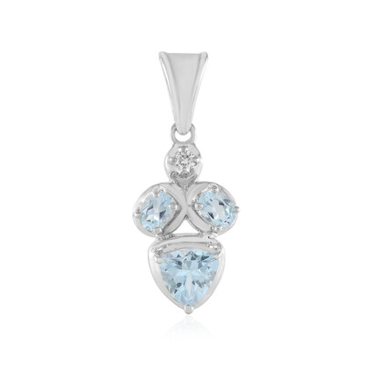 Sky Blue Topaz Silver Pendant