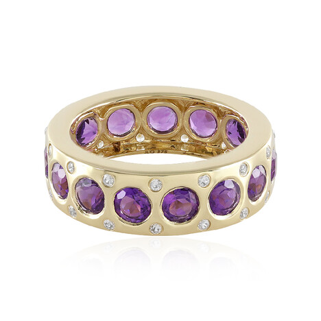 Bague en or et Améthyste de Sibérie (de Melo Gold)