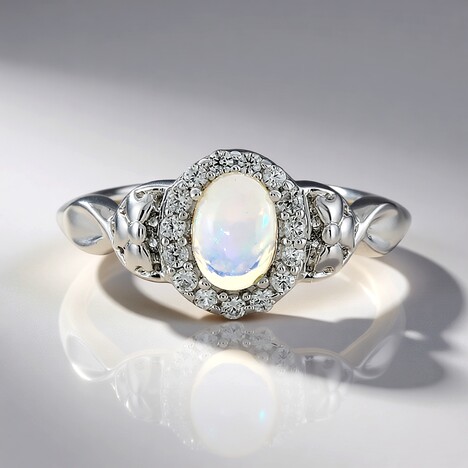Anello in argento con Opale di Welo