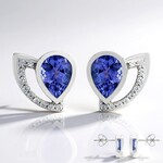 Orecchini in oro con Tanzanite AAA (de Melo Gold)