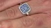 Anillo en plata con Zafiro azul Ceylon