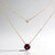 Collana in oro con Granato Magenta (de Melo Gold)