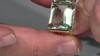 Zilveren ring met een groene amethist (Ornaments by de Melo)