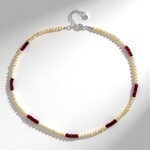 Collana in argento con Rubino