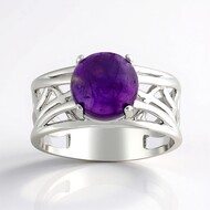 Sambia-Amethyst-Silberring