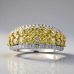 Anello in oro con Diamante Giallo SI2 (CIRARI)