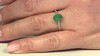 Anillo en plata con Esmeralda de Bahía