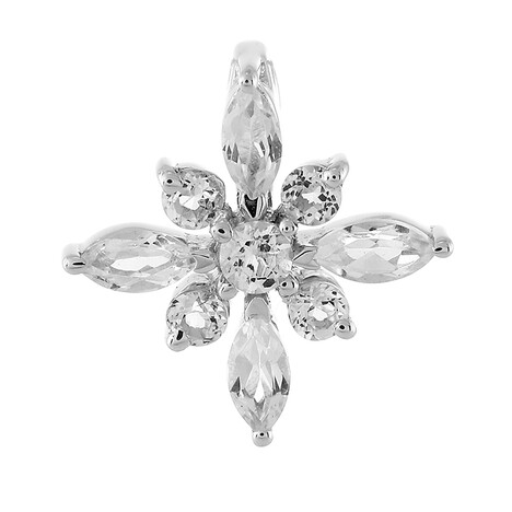 Colgante en plata con Topacio blanco