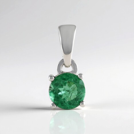 Ciondolo in argento con Apatite Verde